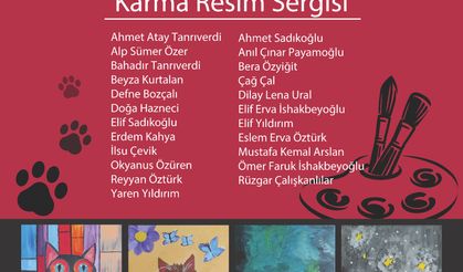 Minik Sanatçılardan “Harika Kediler” Resim Sergisi