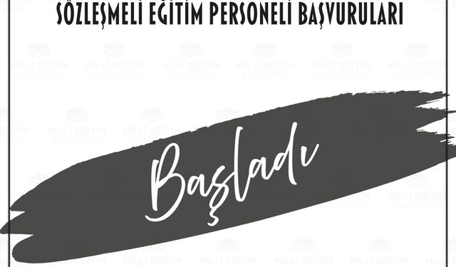 Millî Eğitim Akademisi’nde Sözleşmeli Personel Başvuruları Başladı