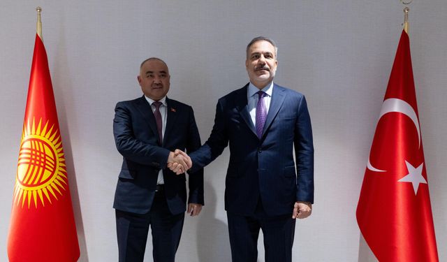 Dışişleri Bakanı Hakan Fidan, Kırgızistan Meclis Başkanı Nurlanbek Turgunbek uulu ile Ankara’da görüştü