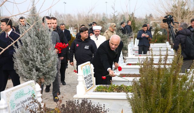 Diyarbakır’da 6 Şubat Deprem Şehitleri Mezarlarda Anıldı